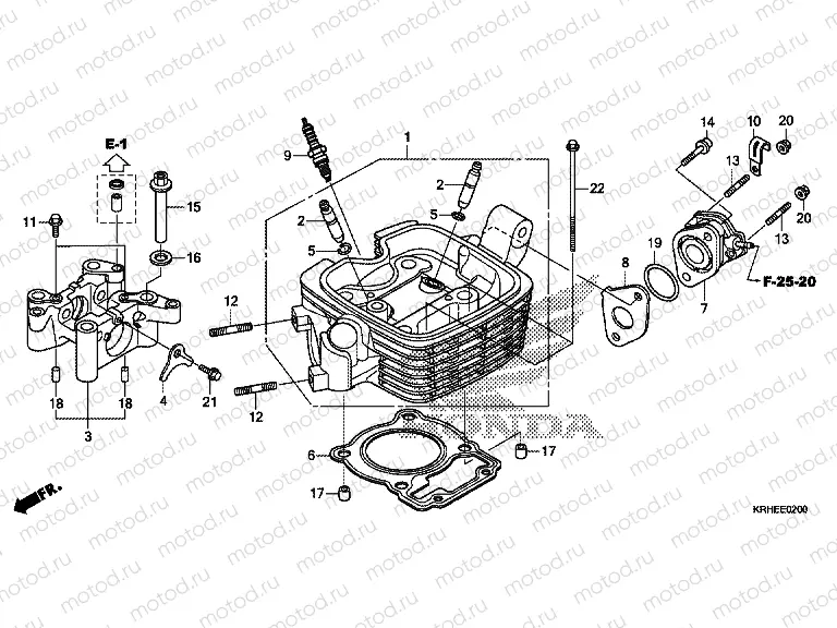 E-2 CYLINDER HEAD