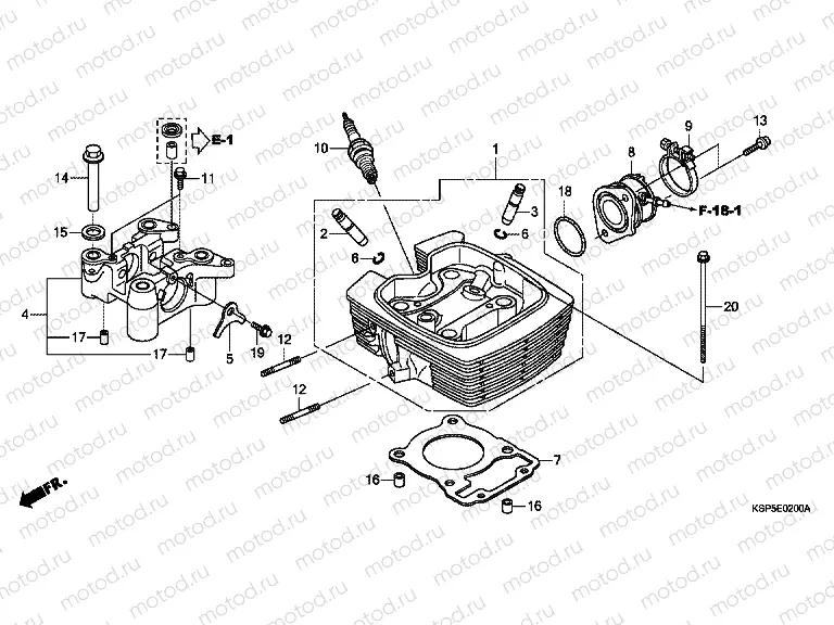 E-2 CYLINDER HEAD