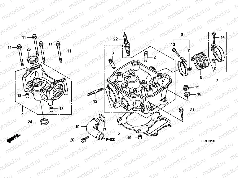 E-2 CYLINDER HEAD