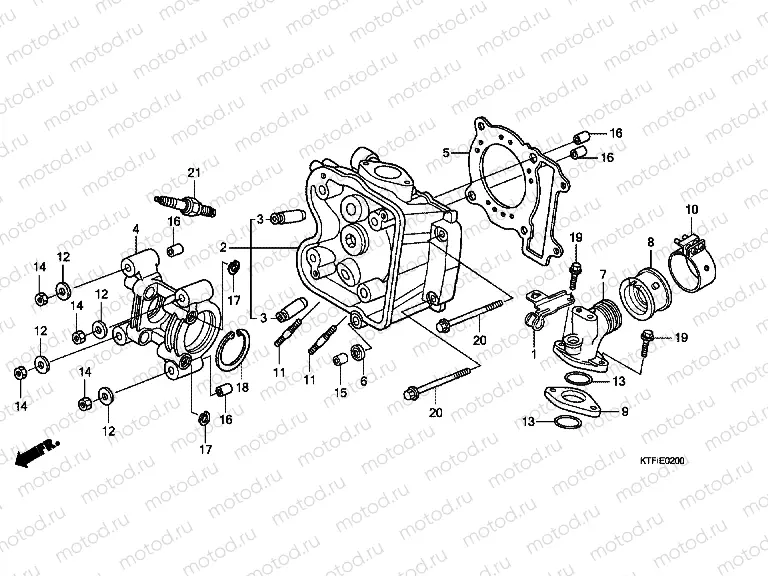 E-2 CYLINDER HEAD