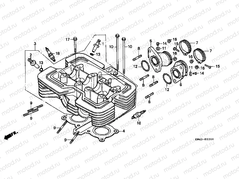 E-2 CYLINDER HEAD