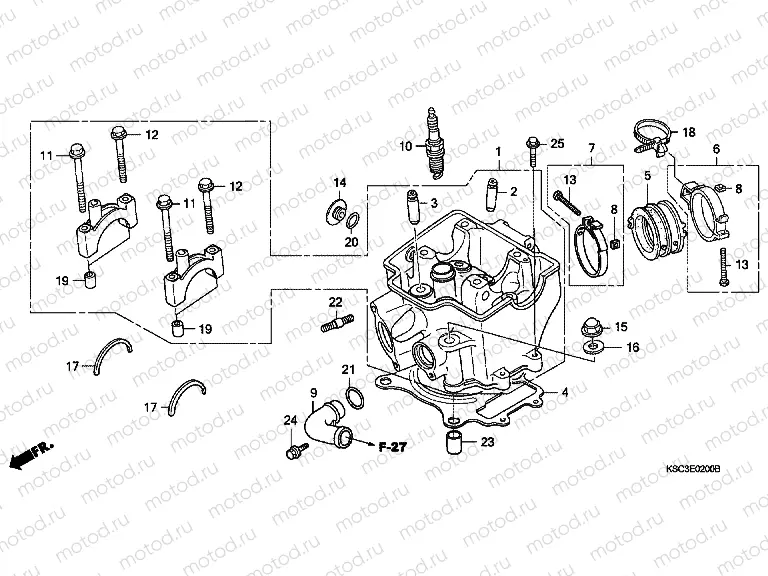 E-2 CYLINDER HEAD