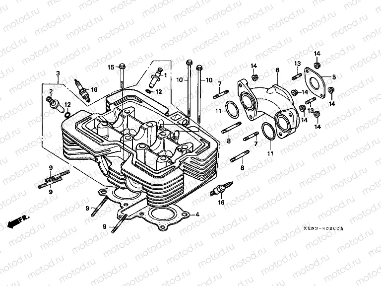 E-2 CYLINDER HEAD