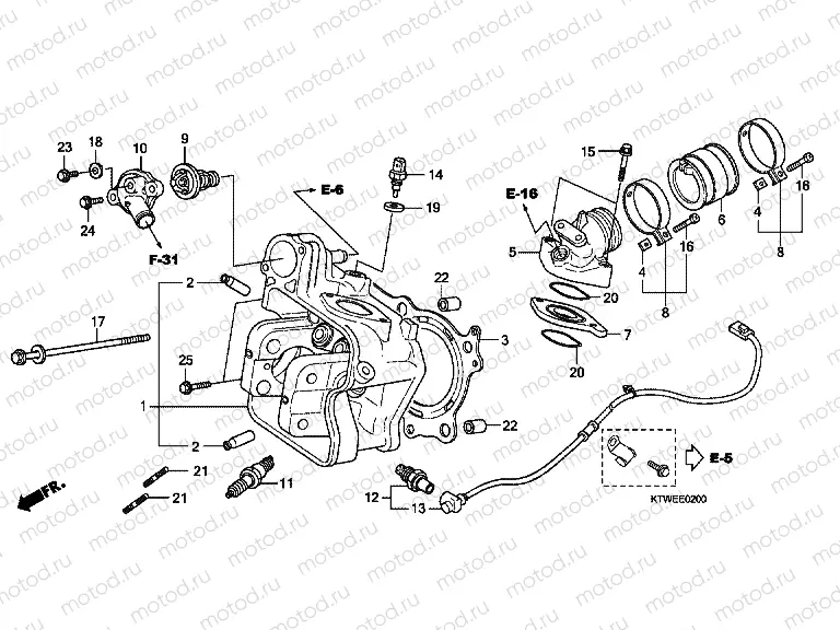 E-2 CYLINDER HEAD