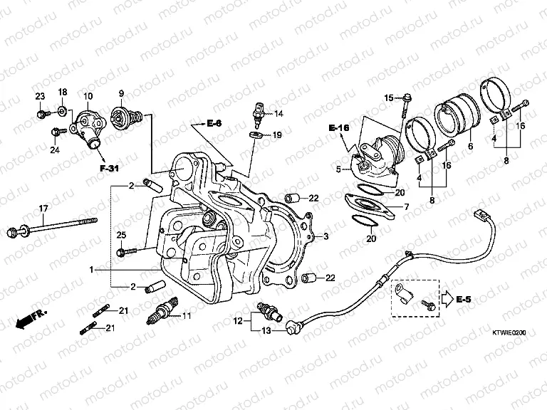 E-2 CYLINDER HEAD