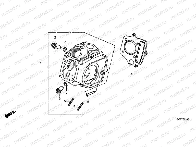 E-2 CYLINDER HEAD