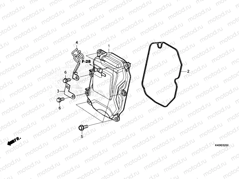 E-2 CYLINDER HEAD COVER