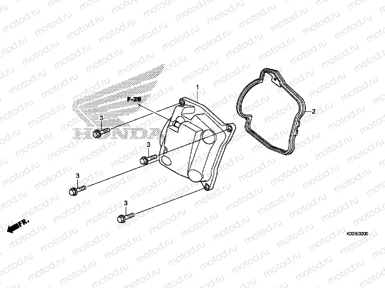 E-2 CYLINDER HEAD COVER