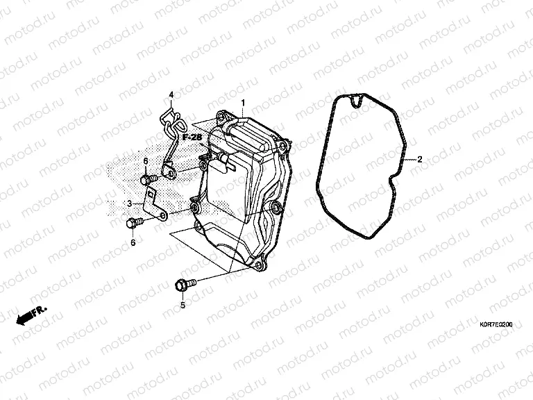 E-2 CYLINDER HEAD COVER