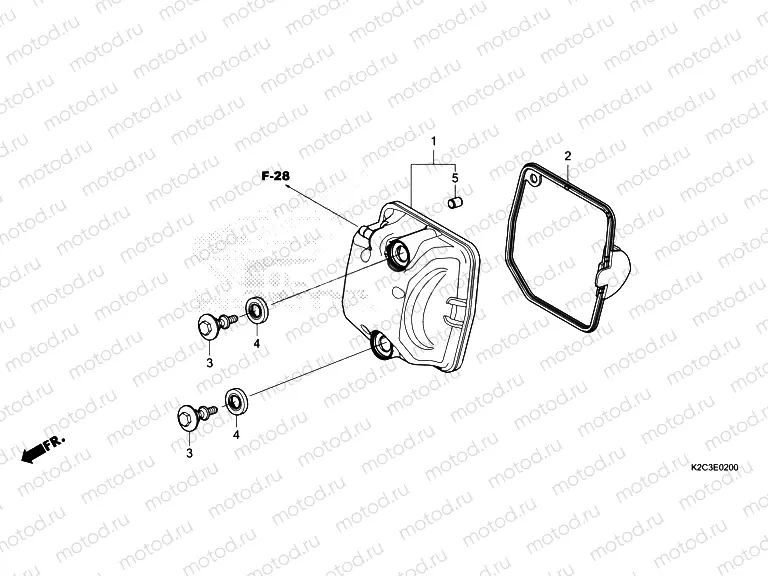 E-2 CYLINDER HEAD COVER