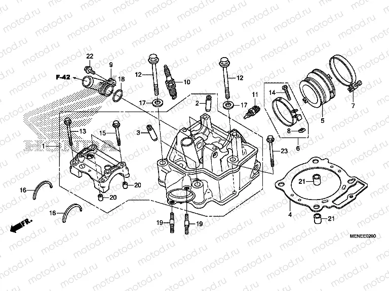 E-2 CYLINDER HEAD (D / E)