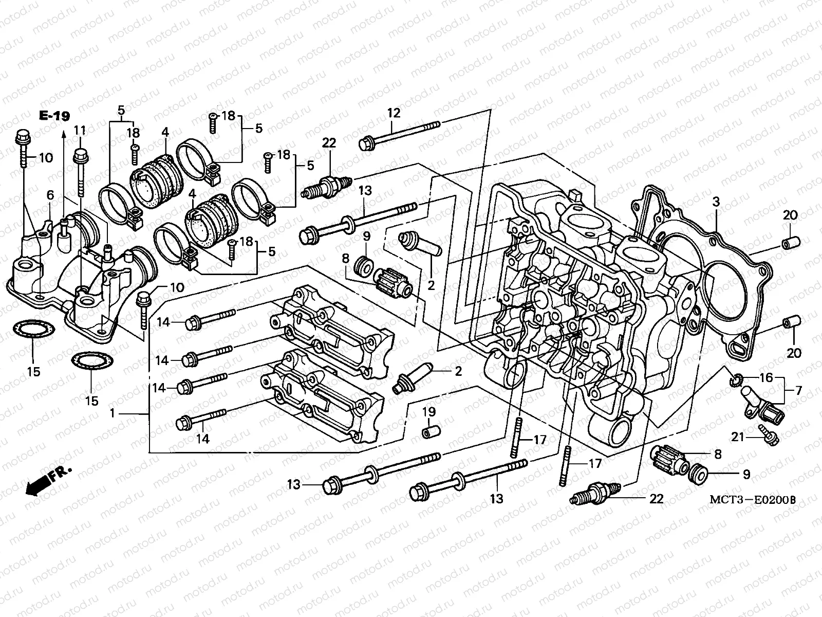 E-2 CYLINDER HEAD (FJS6001 / 2)