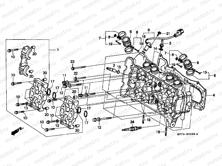 E-2 CYLINDER HEAD (FRONT)