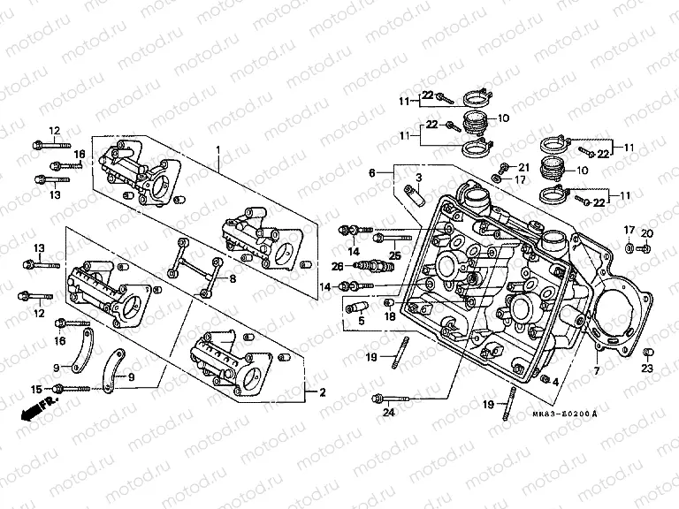 E-2 CYLINDER HEAD (FRONT)