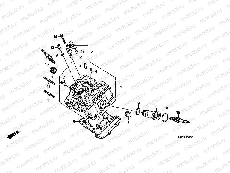 E-2 FRONT CYLINDER HEAD