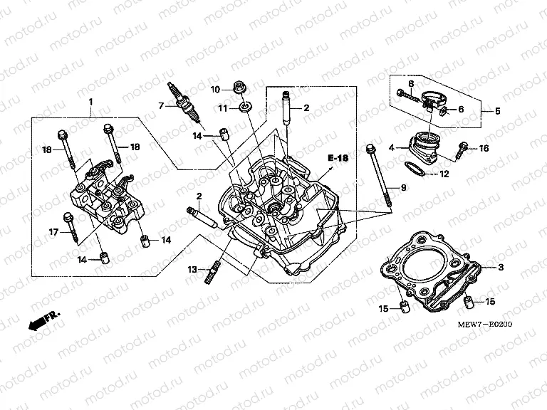 E-2 FRONT CYLINDER HEAD