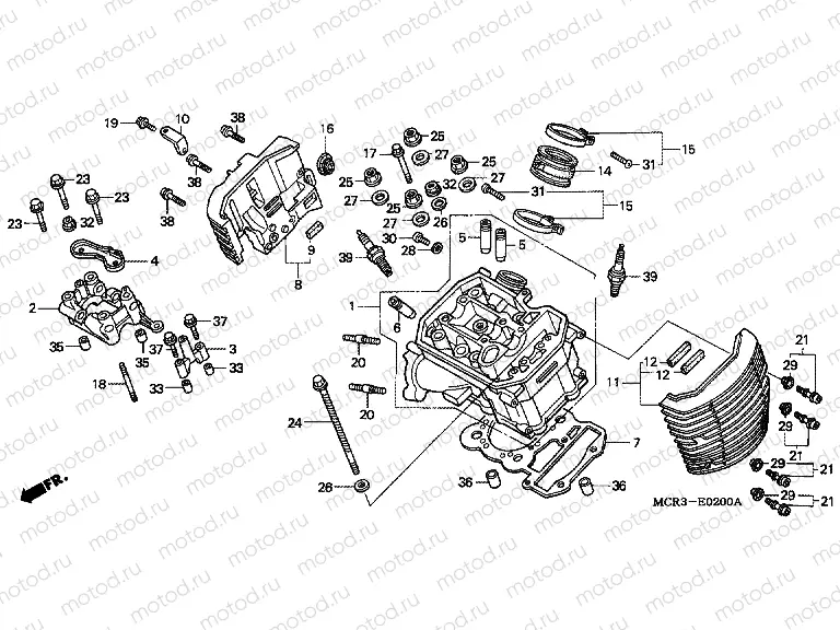 E-2 FRONT CYLINDER HEAD