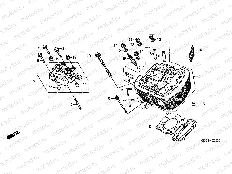 E-2 FRONT CYLINDER HEAD
