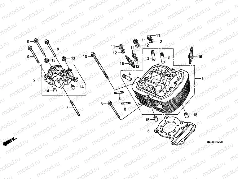 E-2 FRONT CYLINDER HEAD