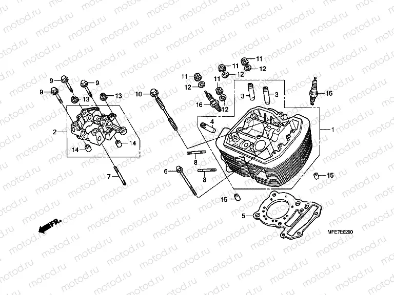 E-2 FRONT CYLINDER HEAD
