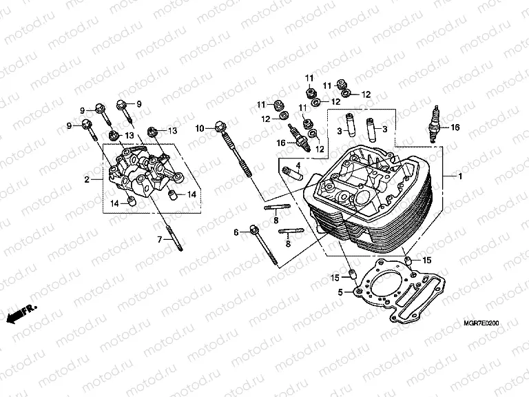 E-2 FRONT CYLINDER HEAD