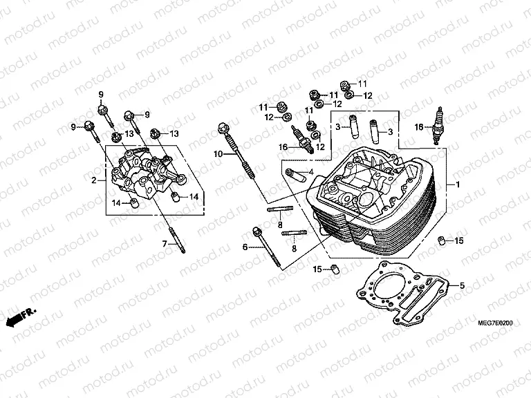 E-2 FRONT CYLINDER HEAD
