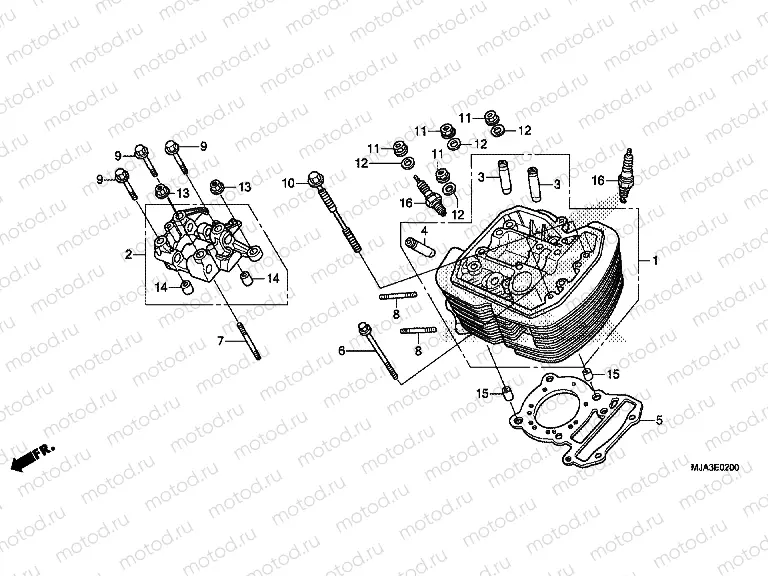 E-2 FRONT CYLINDER HEAD