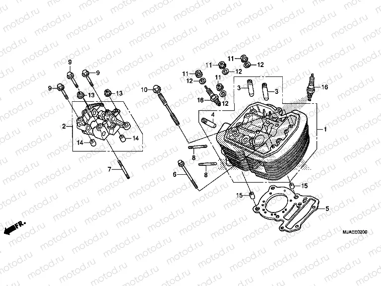E-2 FRONT CYLINDER HEAD