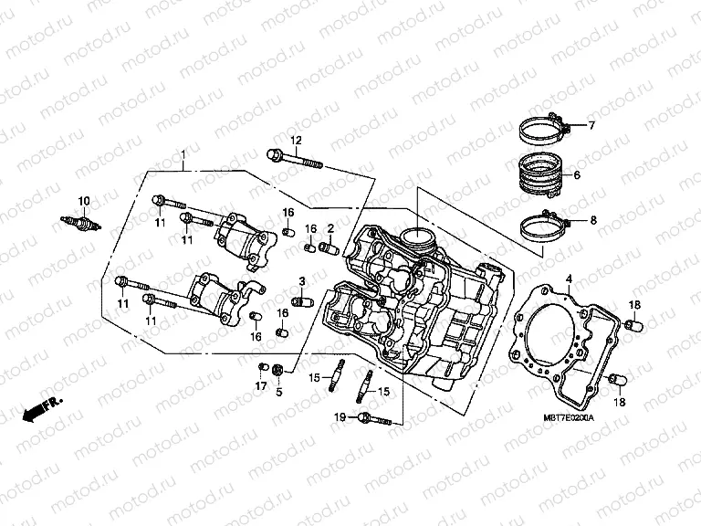 E-2 FRONT CYLINDER HEAD
