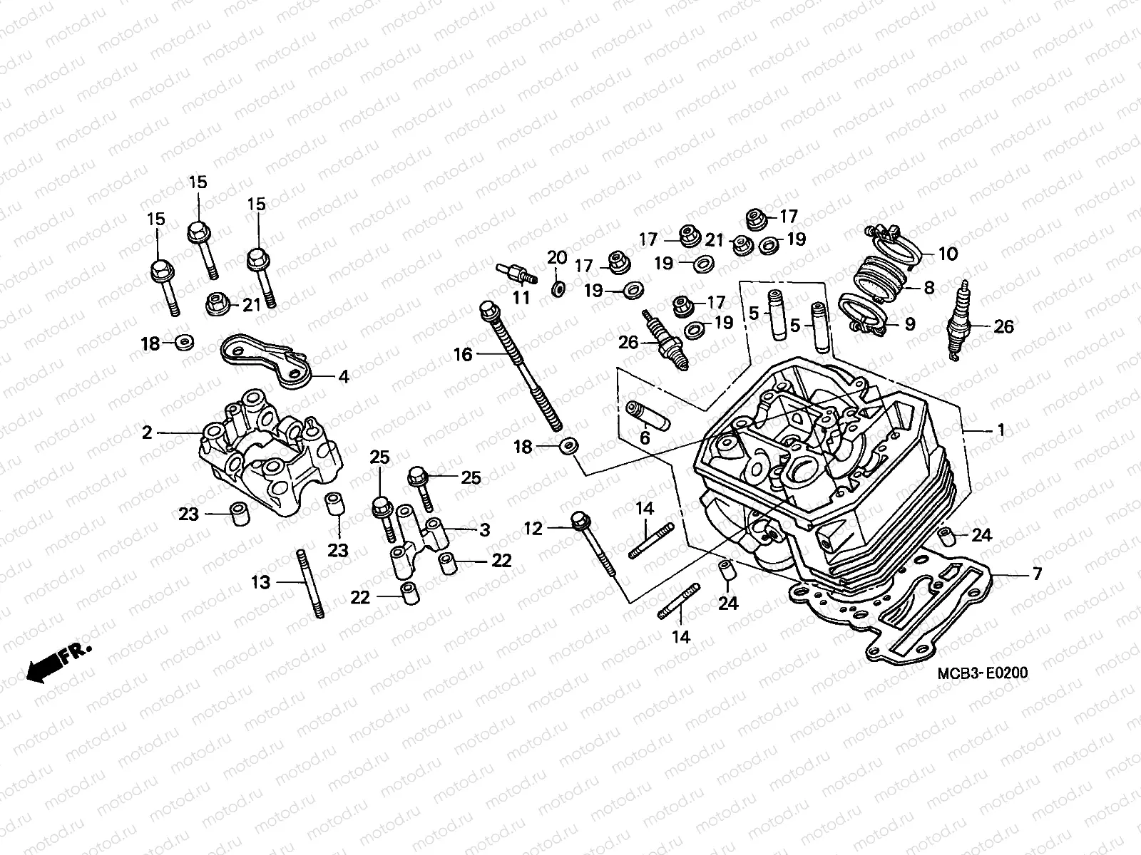 E-2 FRONT CYLINDER HEAD