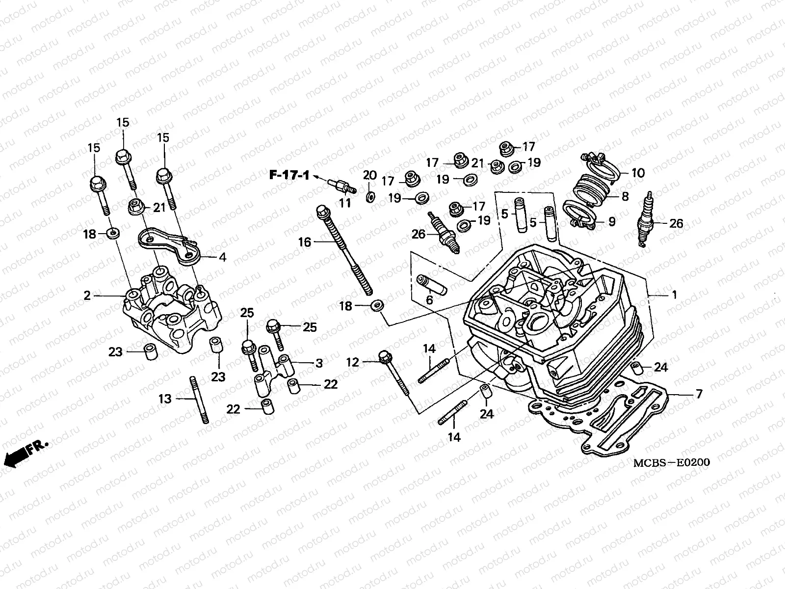 E-2 FRONT CYLINDER HEAD