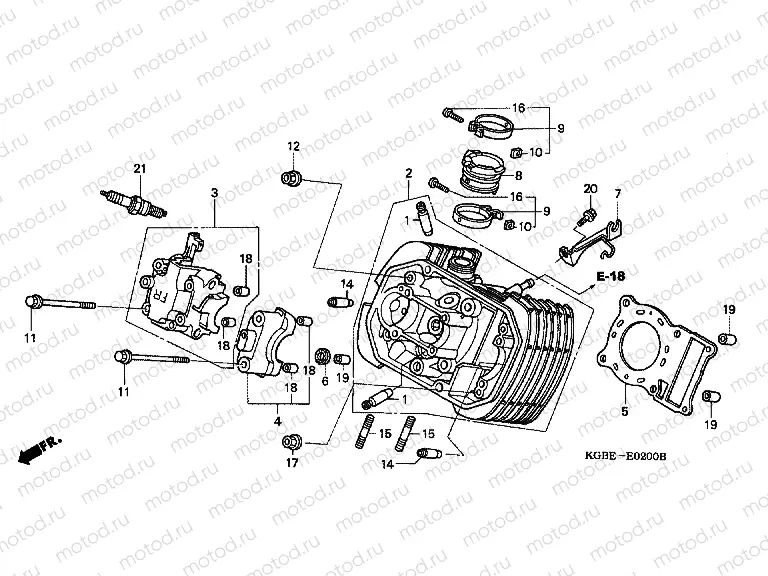 E-2 FRONT CYLINDER HEAD