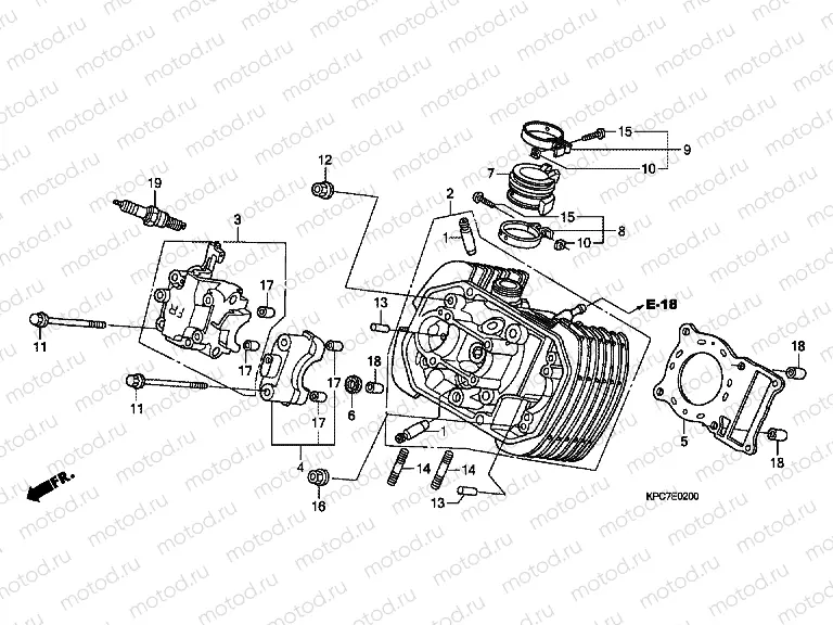 E-2 FRONT CYLINDER HEAD