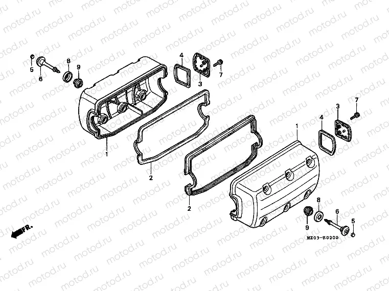 E-2 VALVE COVER