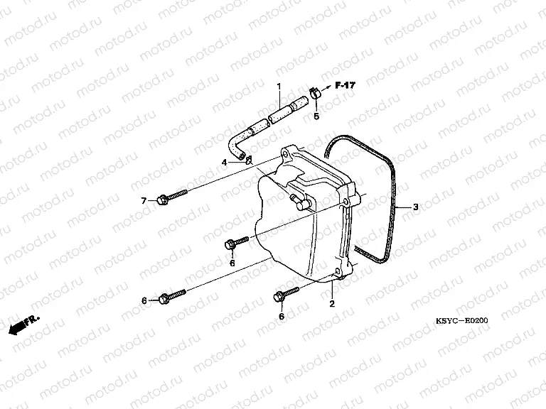 E-2 VALVE COVER (SC1255,6,8)