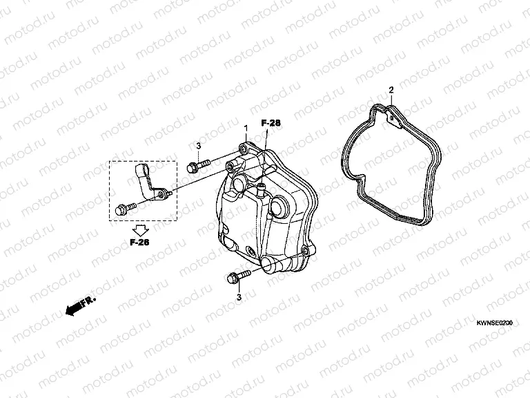 E-2 VALVE COVER (WW125SB)