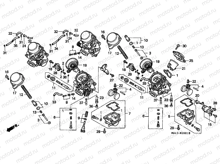 E-20-1 CARBURETOR (PARTS)
