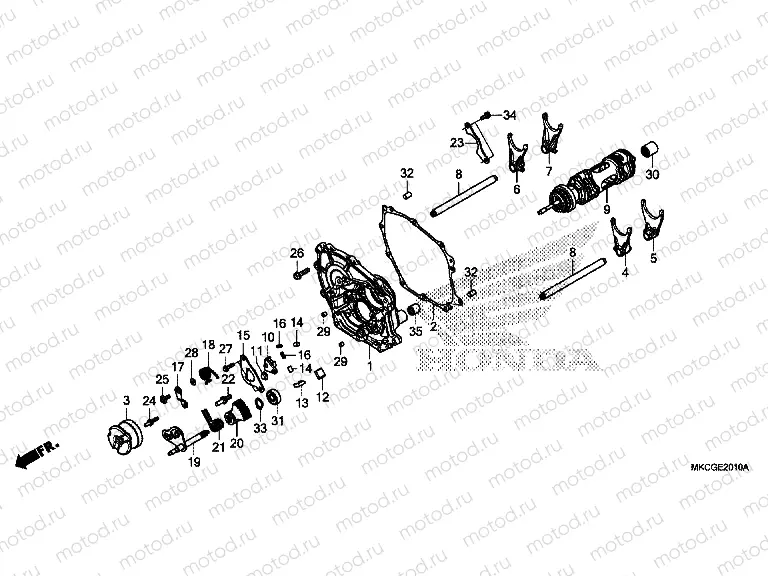 E-20-10 SHIFT DRUM & SHIFT FORK (DCT)