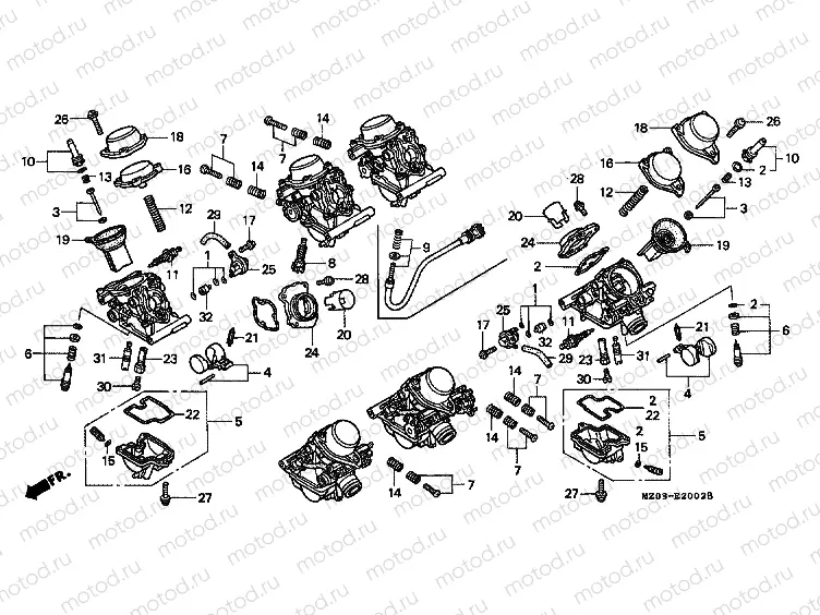 E-20-2 CARBURETOR (PARTS)