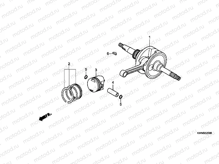 E-20 CRANKSHAFT / PISTON