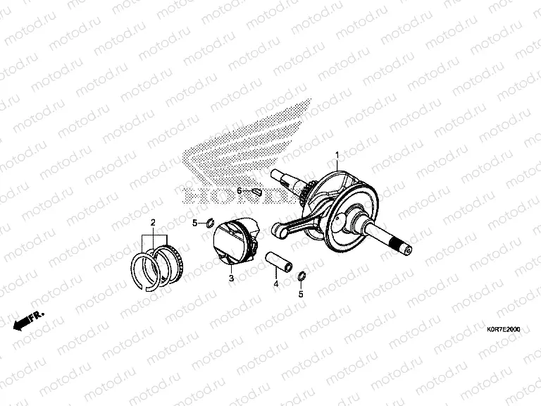 E-20 CRANKSHAFT & PISTON