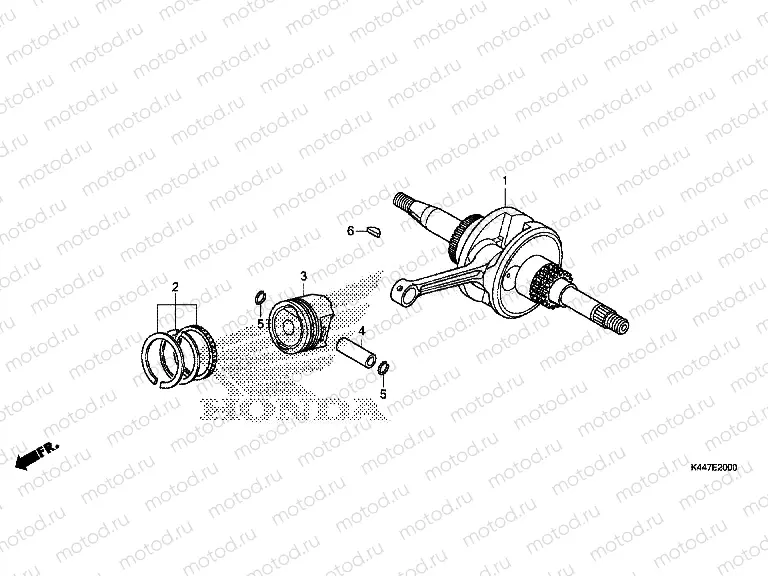 E-20 CRANKSHAFT / PISTON
