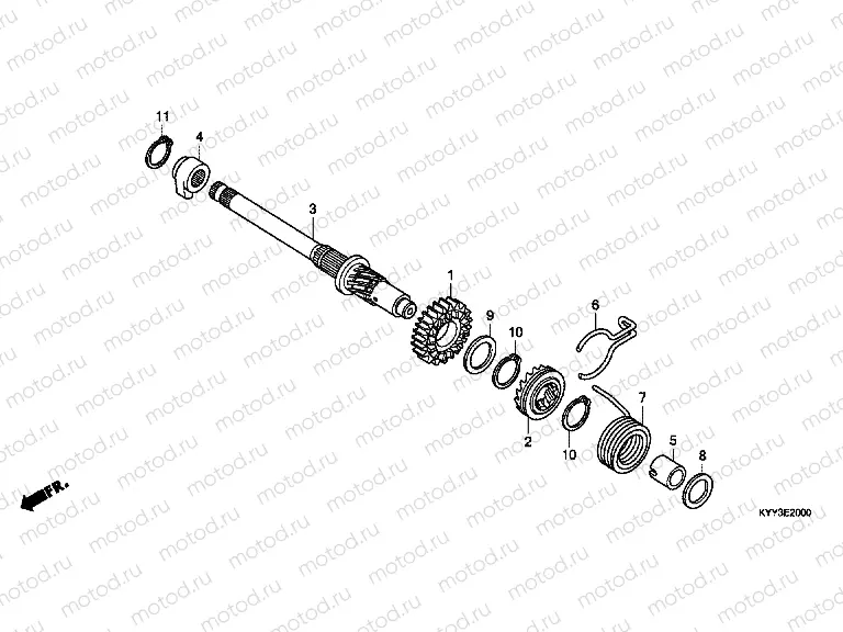 E-20 DRIVE SHAFT AXLE