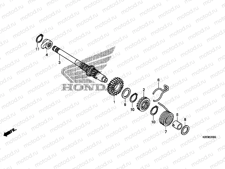 E-20 DRIVE SHAFT AXLE