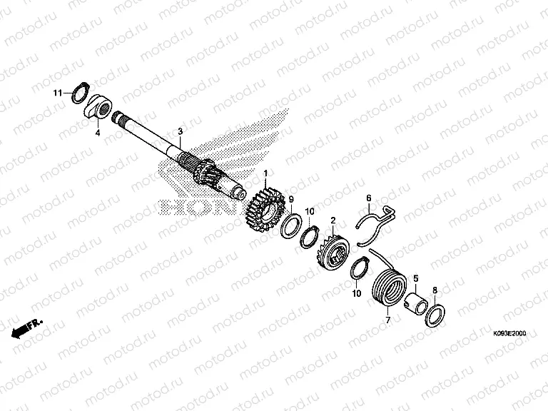 E-20 DRIVE SHAFT AXLE