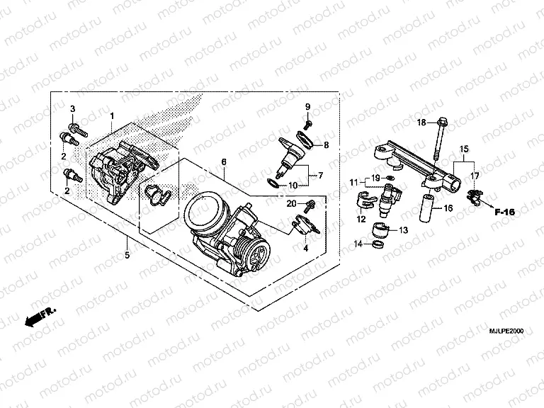 E-20 THROTTLE HOUSING