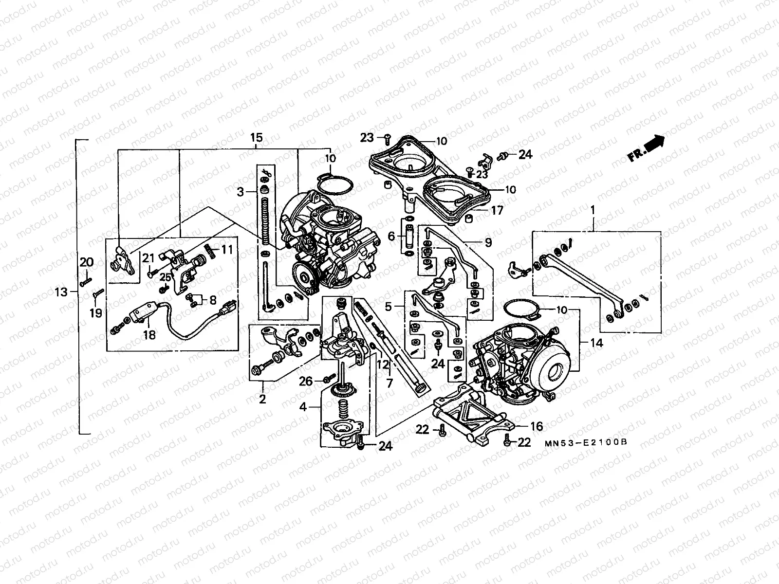 E-21 CARBURETOR (ASSY.)
