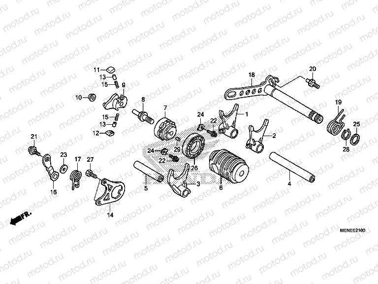 E-21 GEARSHIFT DRUM