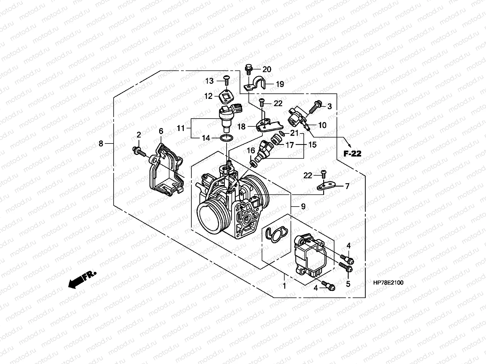 E-21 THROTTLE BODY