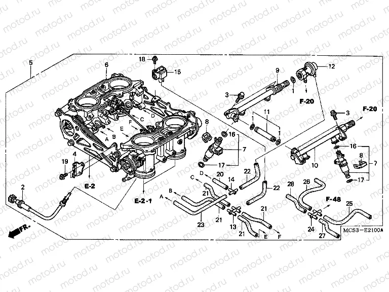 E-21 THROTTLE HOUSING (ED.)